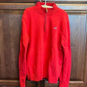 Boys Red Vineyard Vines sweater.  Large 16